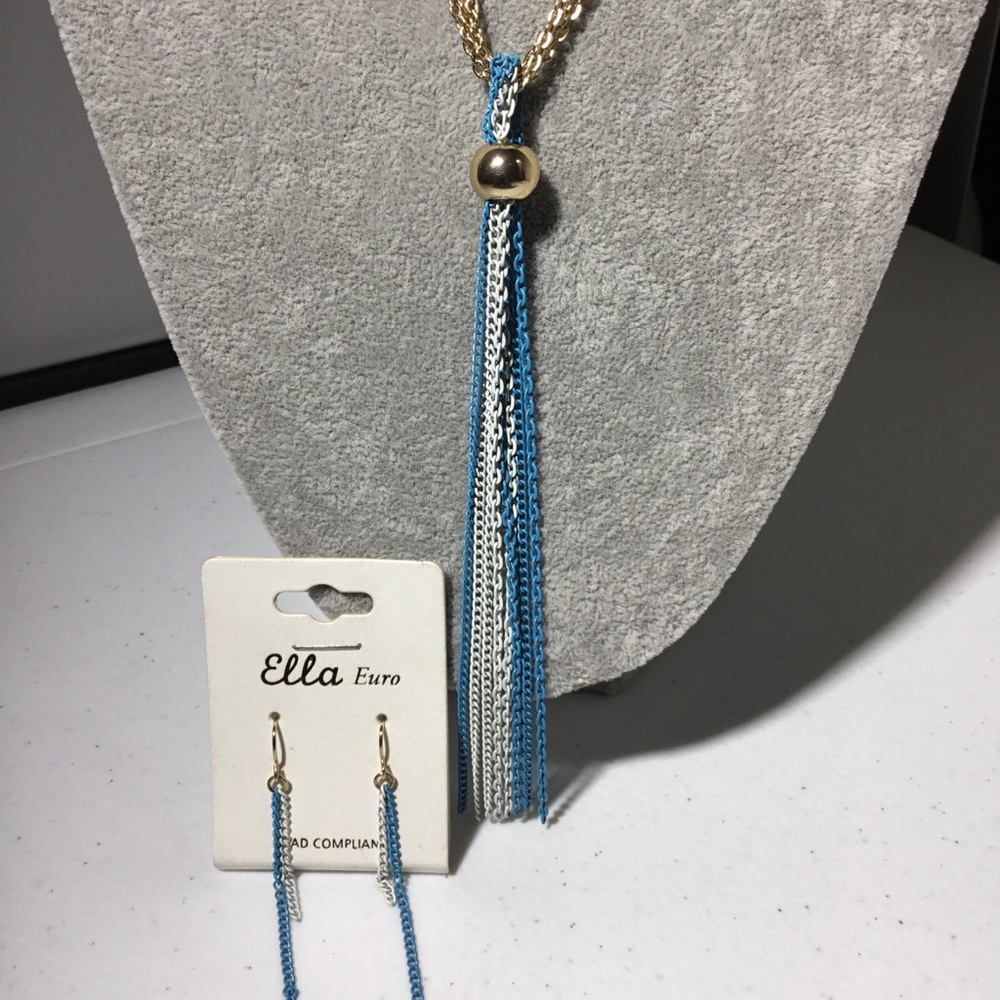 Gold Tone Chain Link Fringe Set